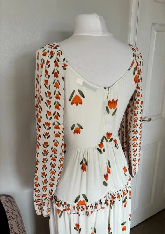 Mint Velvet Mint Velvet boho country style tulip flower print maxi dress - size S 8-10