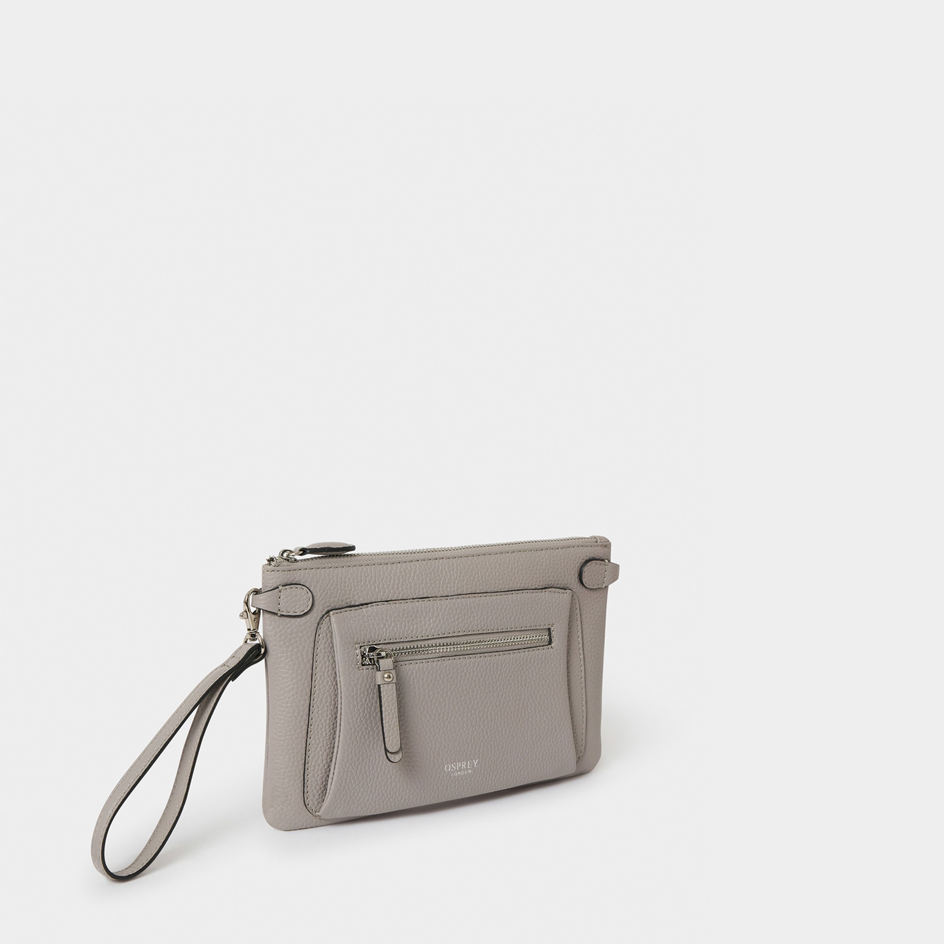 OSPREY LONDON OSPREY LONDON Women's The Ruby Leather Crossbody Clutch Bag in Taupe - 3
