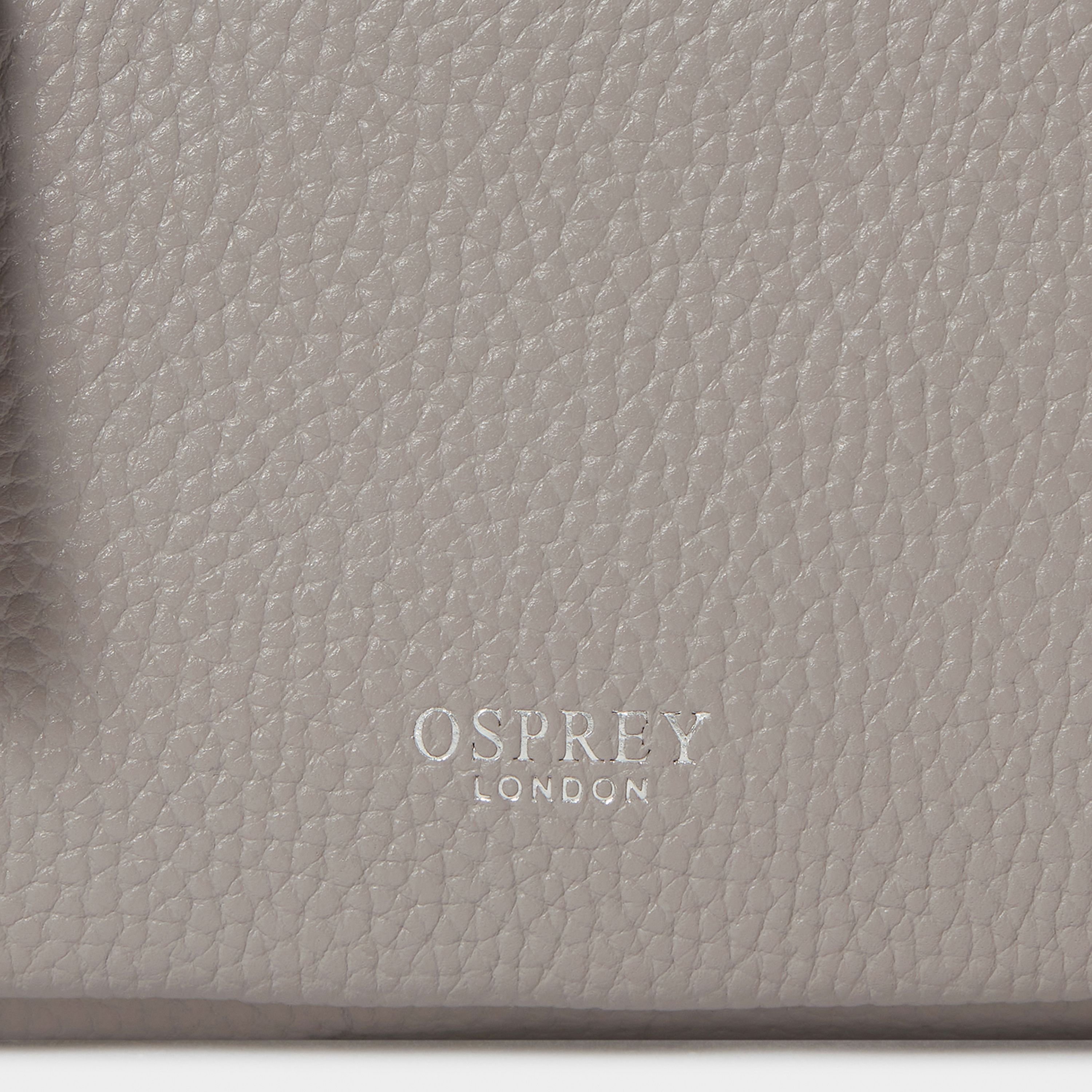 OSPREY LONDON OSPREY LONDON Women's The Ruby Leather Crossbody Clutch Bag in Taupe - 4