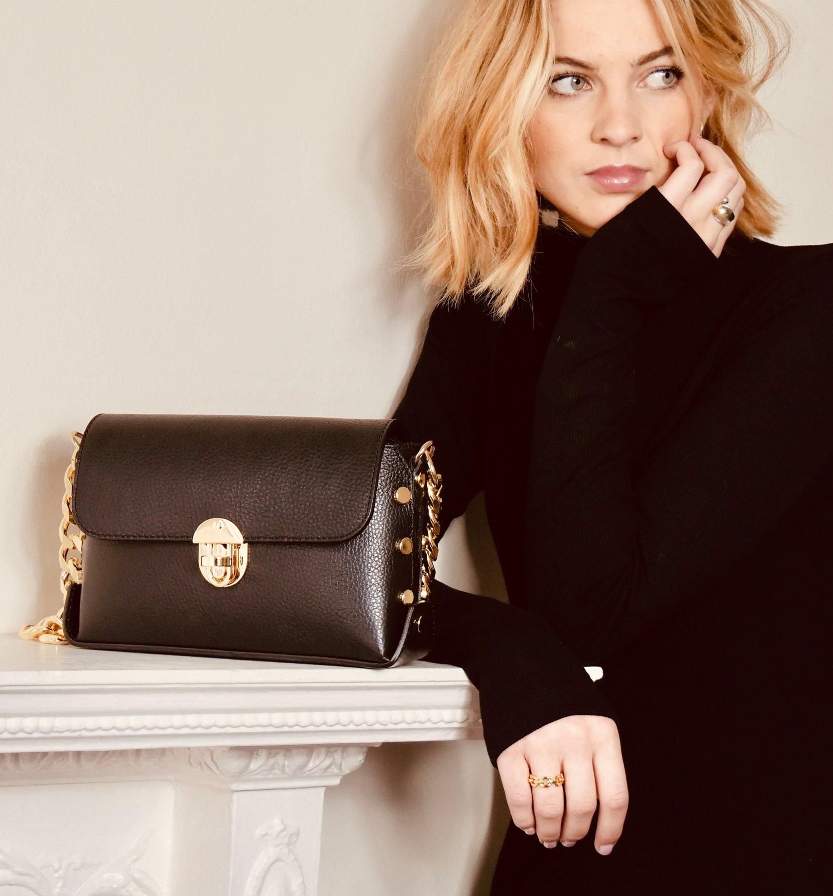 Apatchy London Apatchy London Women's The Bloxsome Leather Crossbody Bag in Black - 4