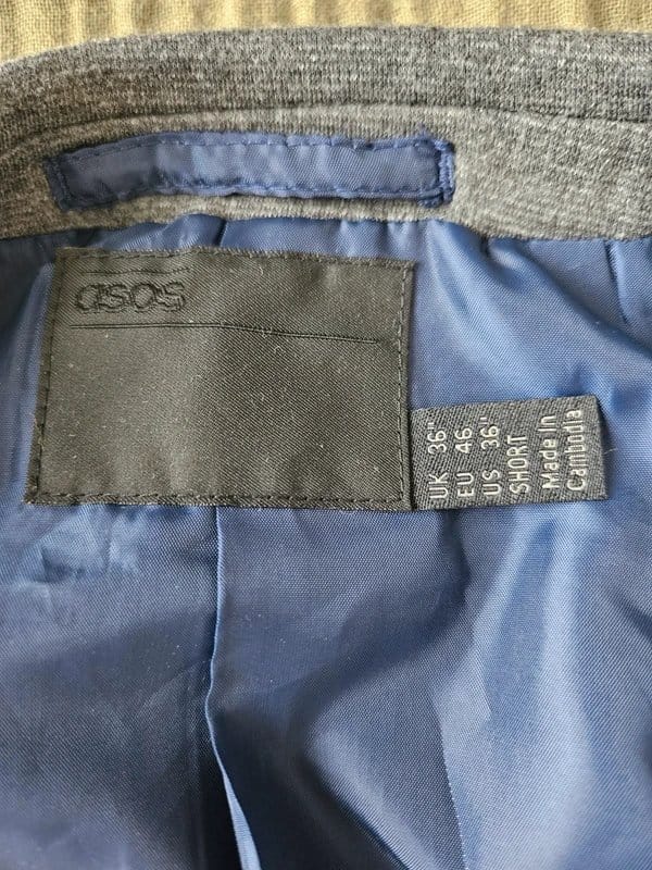 ASOS Grey mens 36" asos blazer - 1
