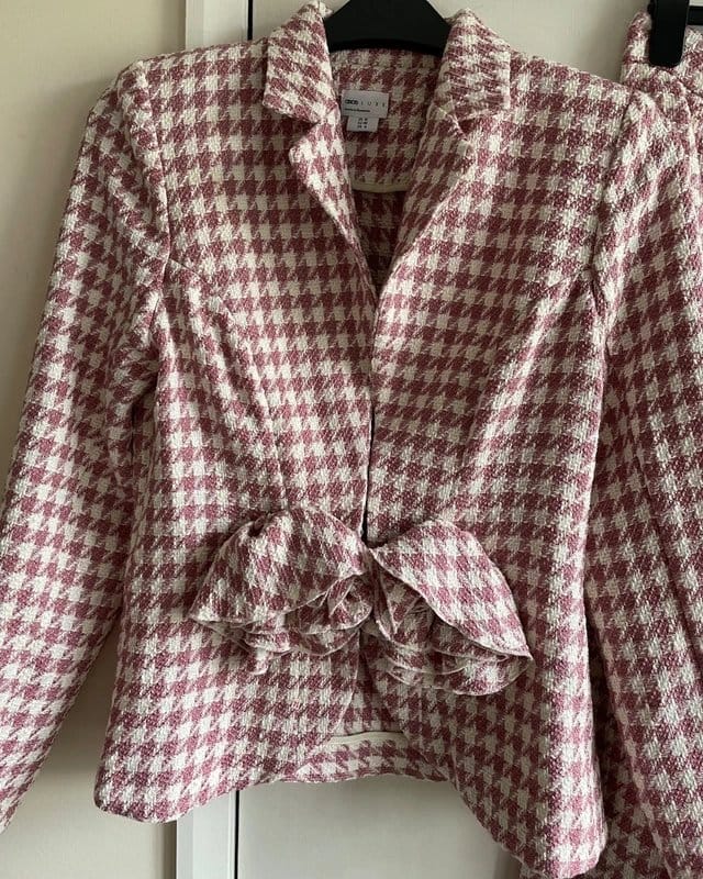 ASOS Luxe Dogtooth Trouser and Blazer Co-ord Set