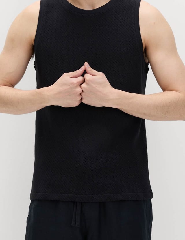 Marks & Spencer M&S Cotton Rich Knitted Vest Black - 2
