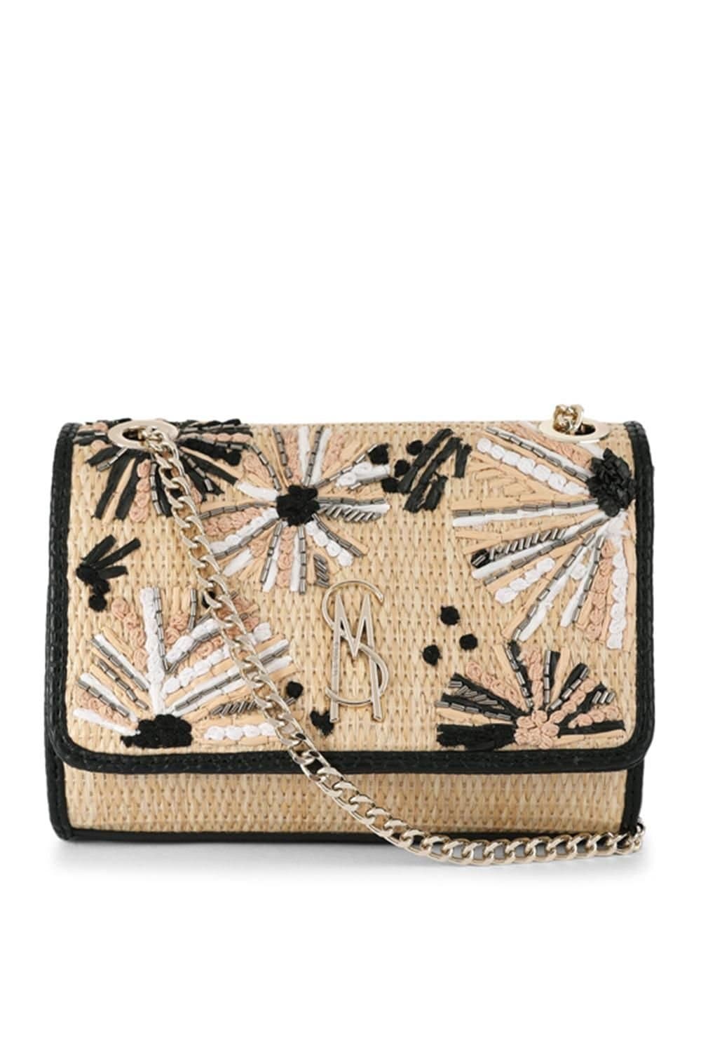 Steve Madden STEVE MADDEN Women's 'Ramon Bag Black Raffia'