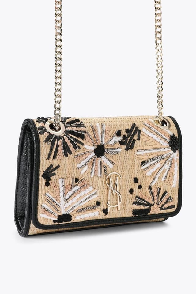 Steve Madden STEVE MADDEN Women's 'Ramon Bag Black Raffia' - 2