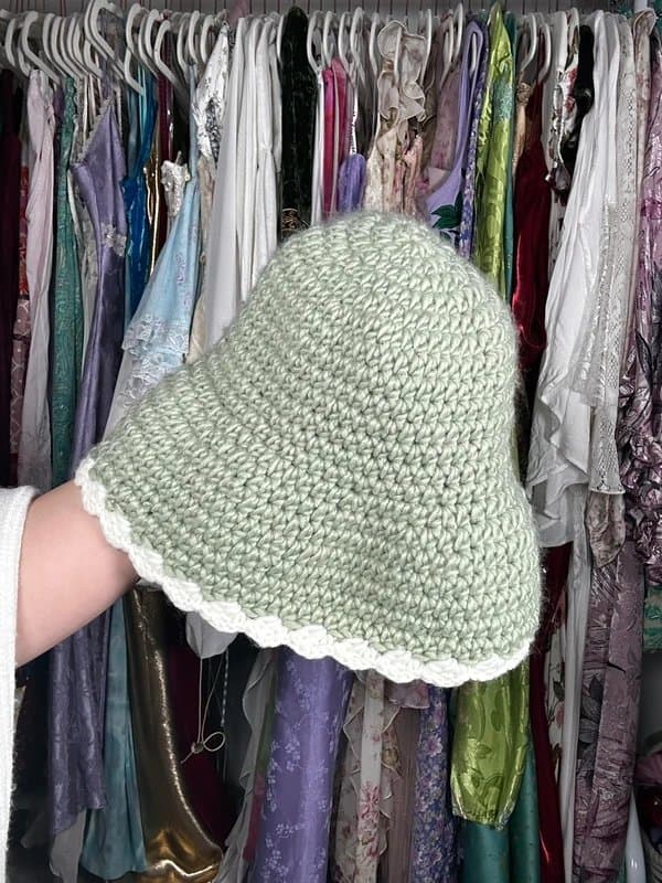 ASOS green bucket hat