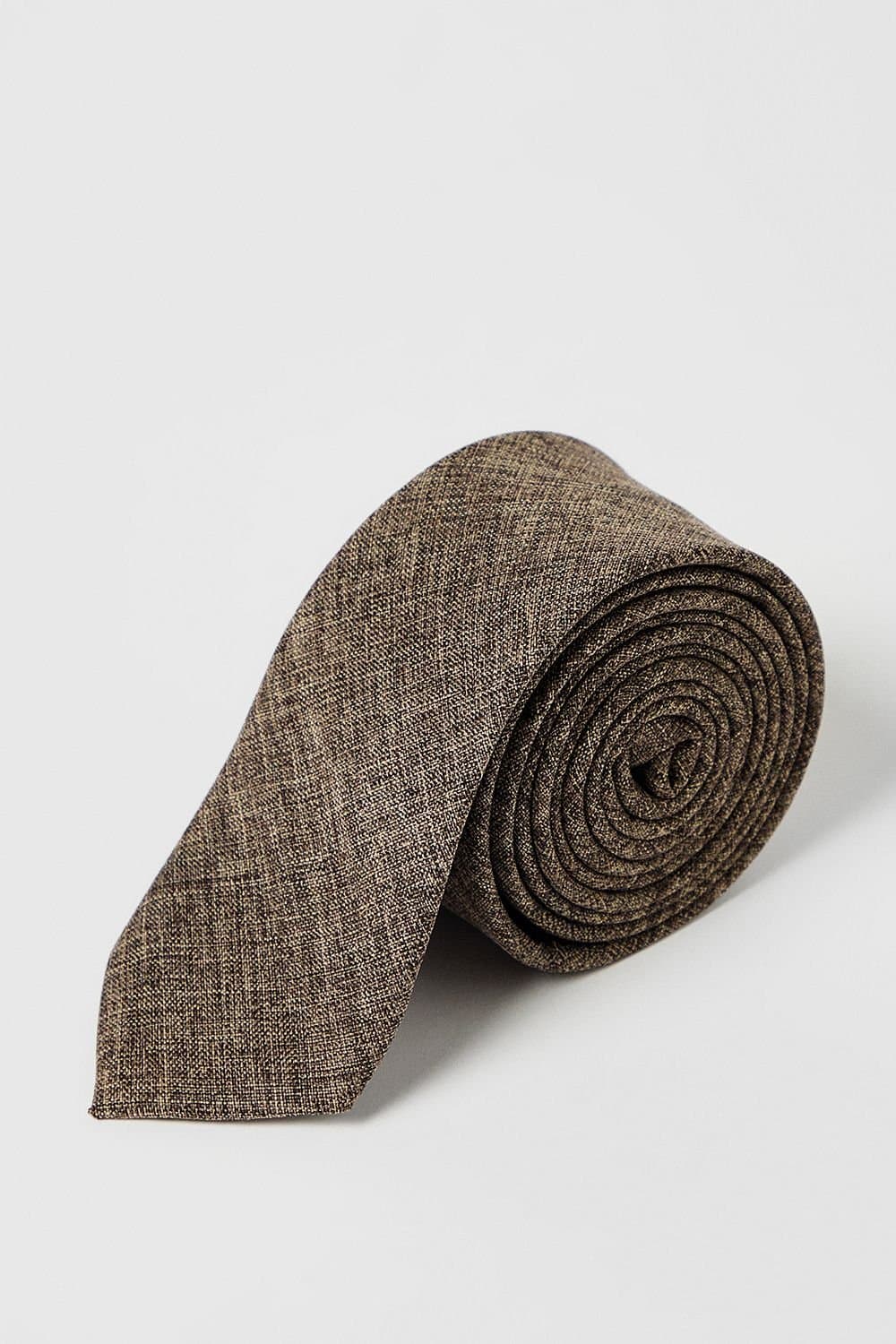 Burton Burton Men's Brown Tweed Tie