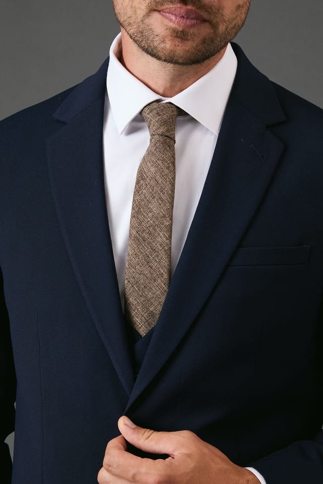 Burton Burton Men's Brown Tweed Tie - 2