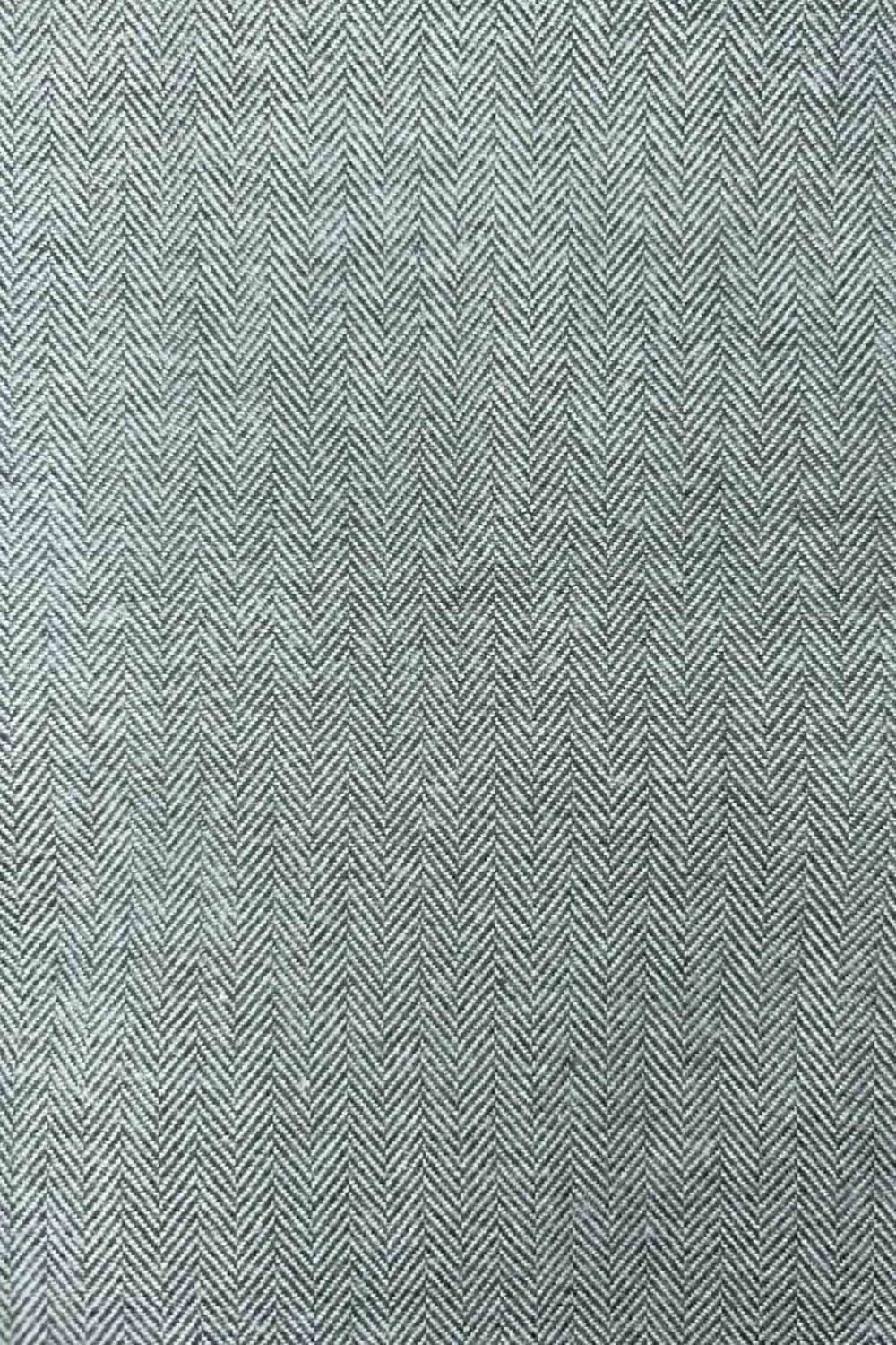 British Boxers British Boxers Men's "Moss" Herringbone Brushed Cotton Pyjama Trousers in Dark Green - 4