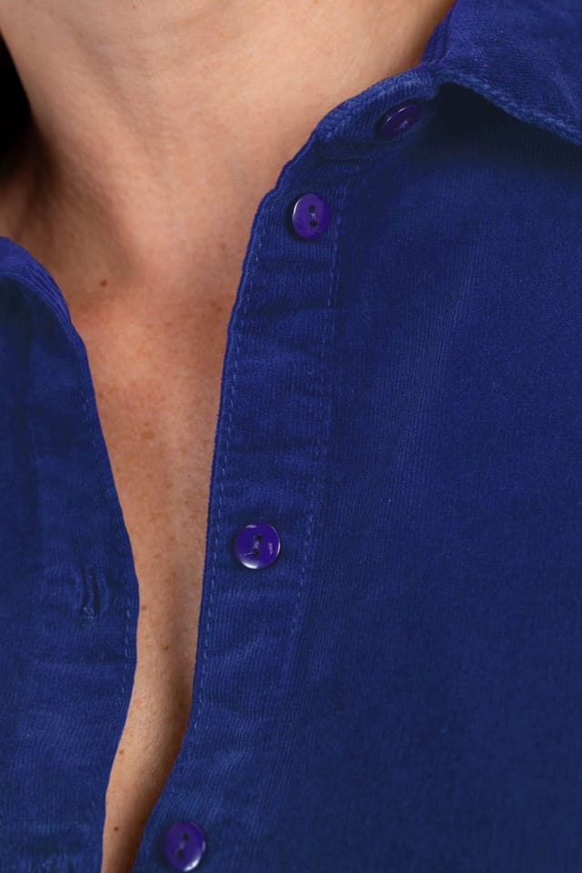 Kettlewell Kettlewell Women's Jamie Cord Dress in Cobalt - 3