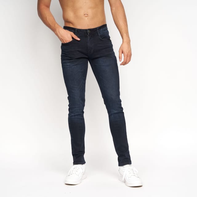 Duck&Cover Duck&Cover Maylead Men's Slim-Fit Five-Pocket Denim Jeans in Dark Navy - 3