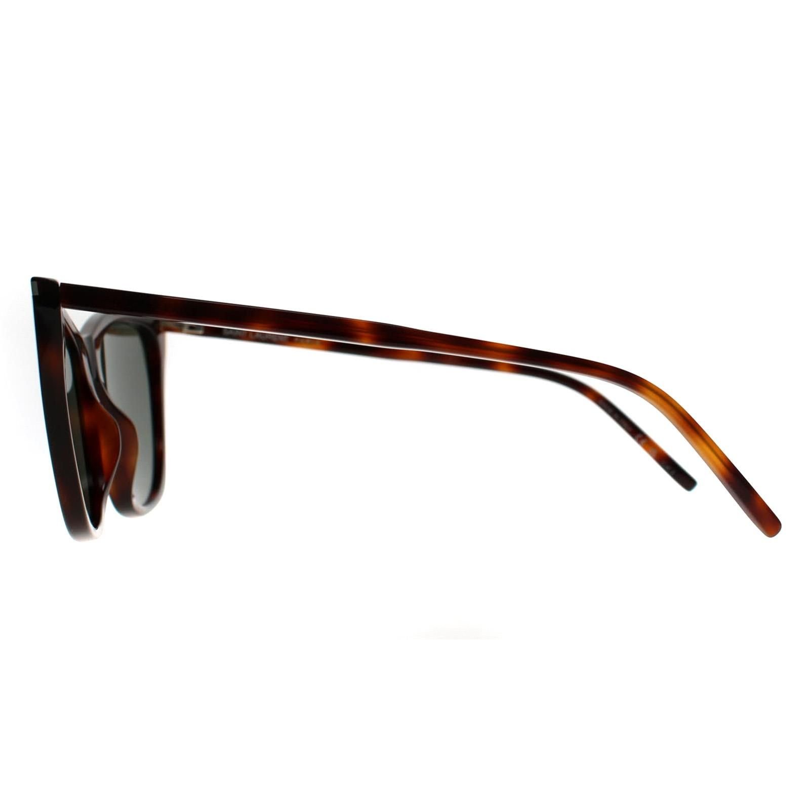 Saint Laurent Saint Laurent Women's Cat Eye Havana Grey SL 214 Kate Thin in Brown - 3