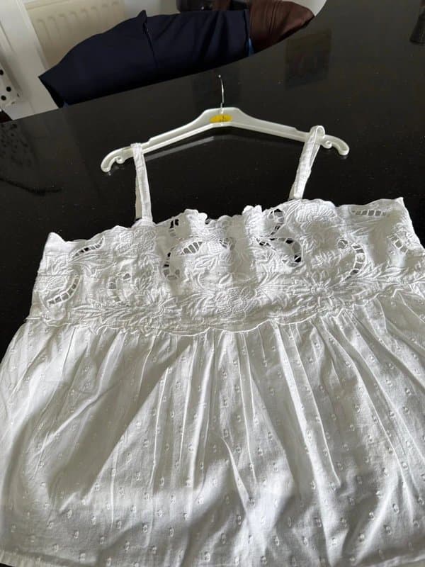 New Look New look white suntop with adjustable straps