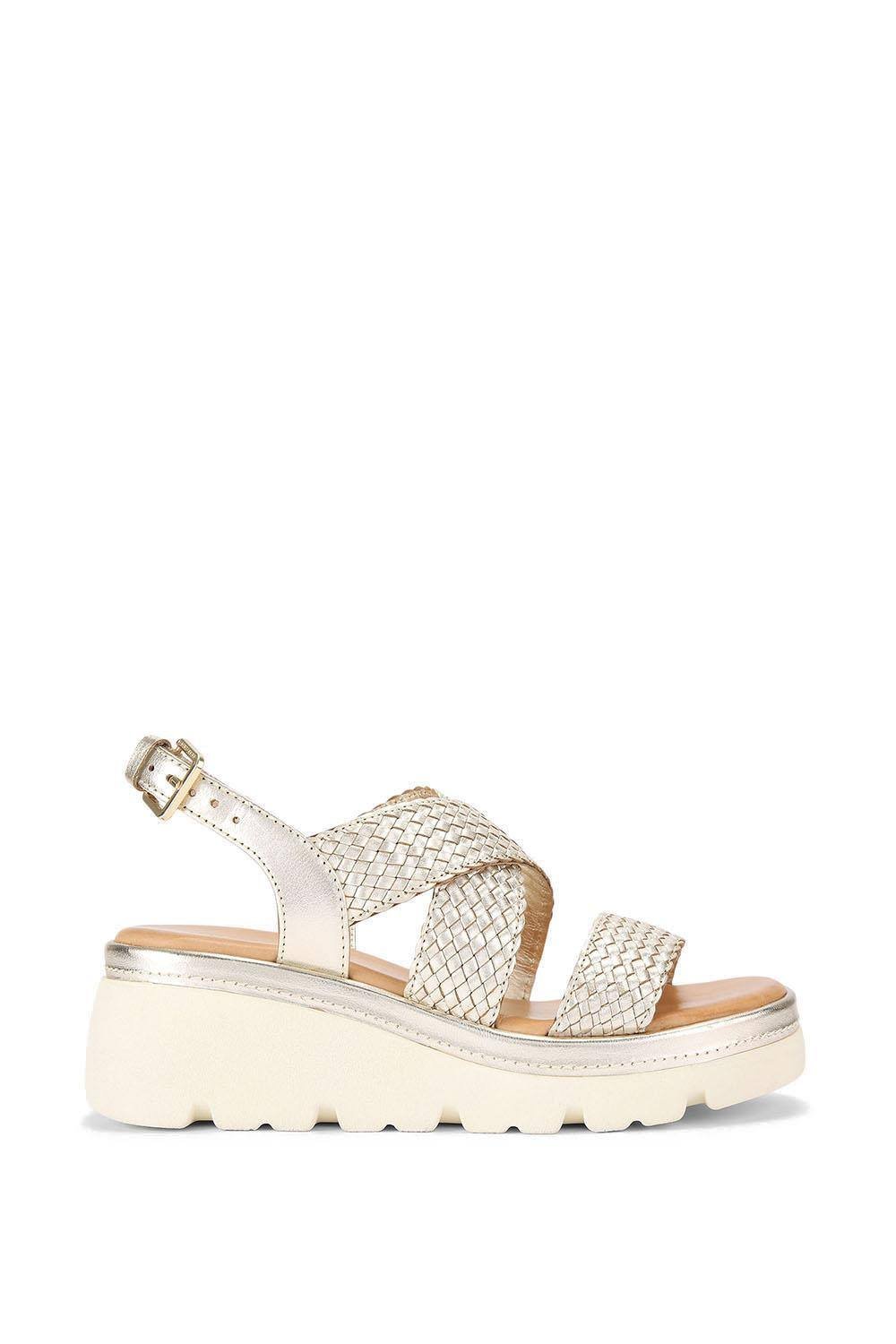 KG Kurt Geiger KG Kurt Geiger Women's 'Perrie' Leather Sandals in Gold - 4