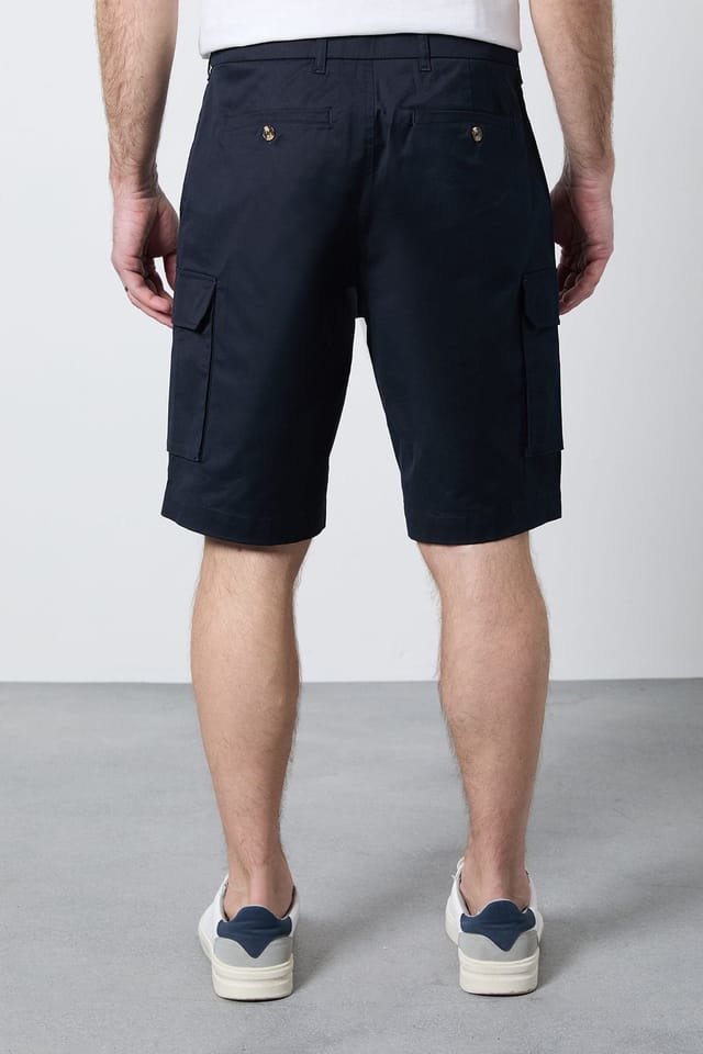 Maine Maine Men's Navy Cotton Cargo Short - 3