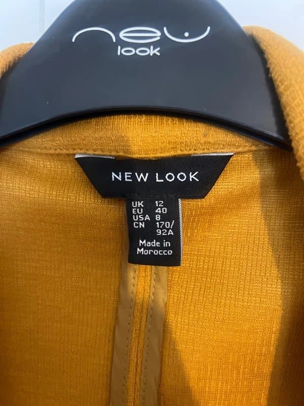 New Look Stretchy linen look mustard Blazer