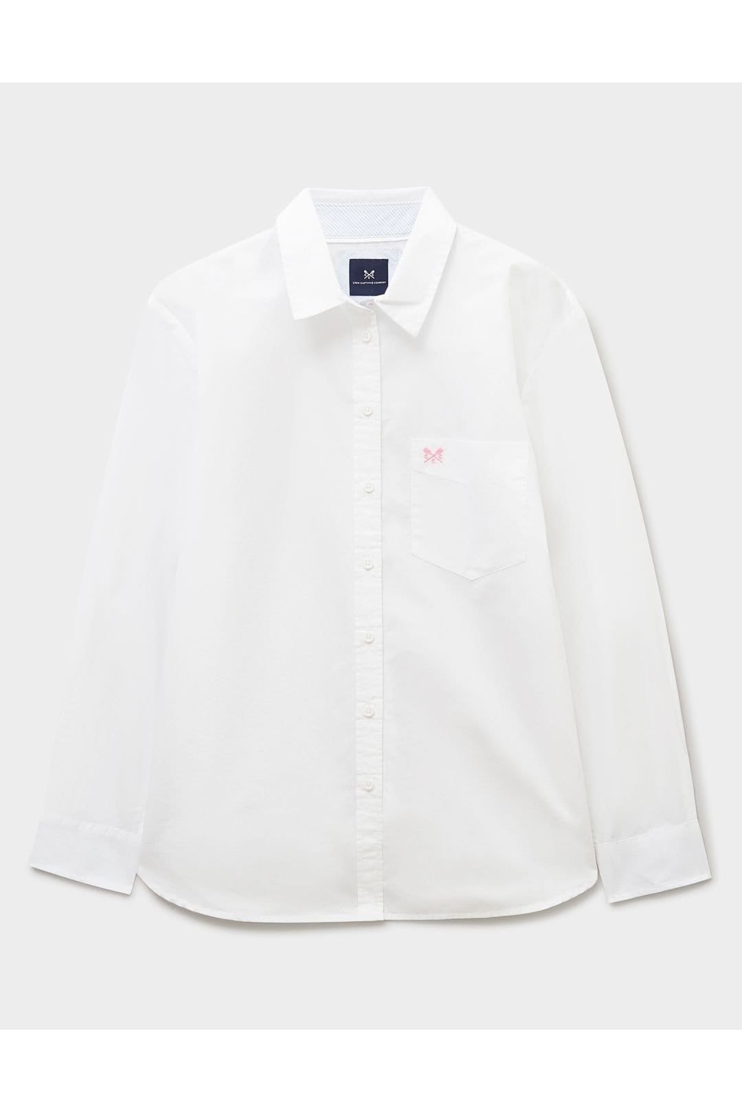 Crew Clothing Crew Clothing Women's Relaxed Fit Poplin Shirt White - 1