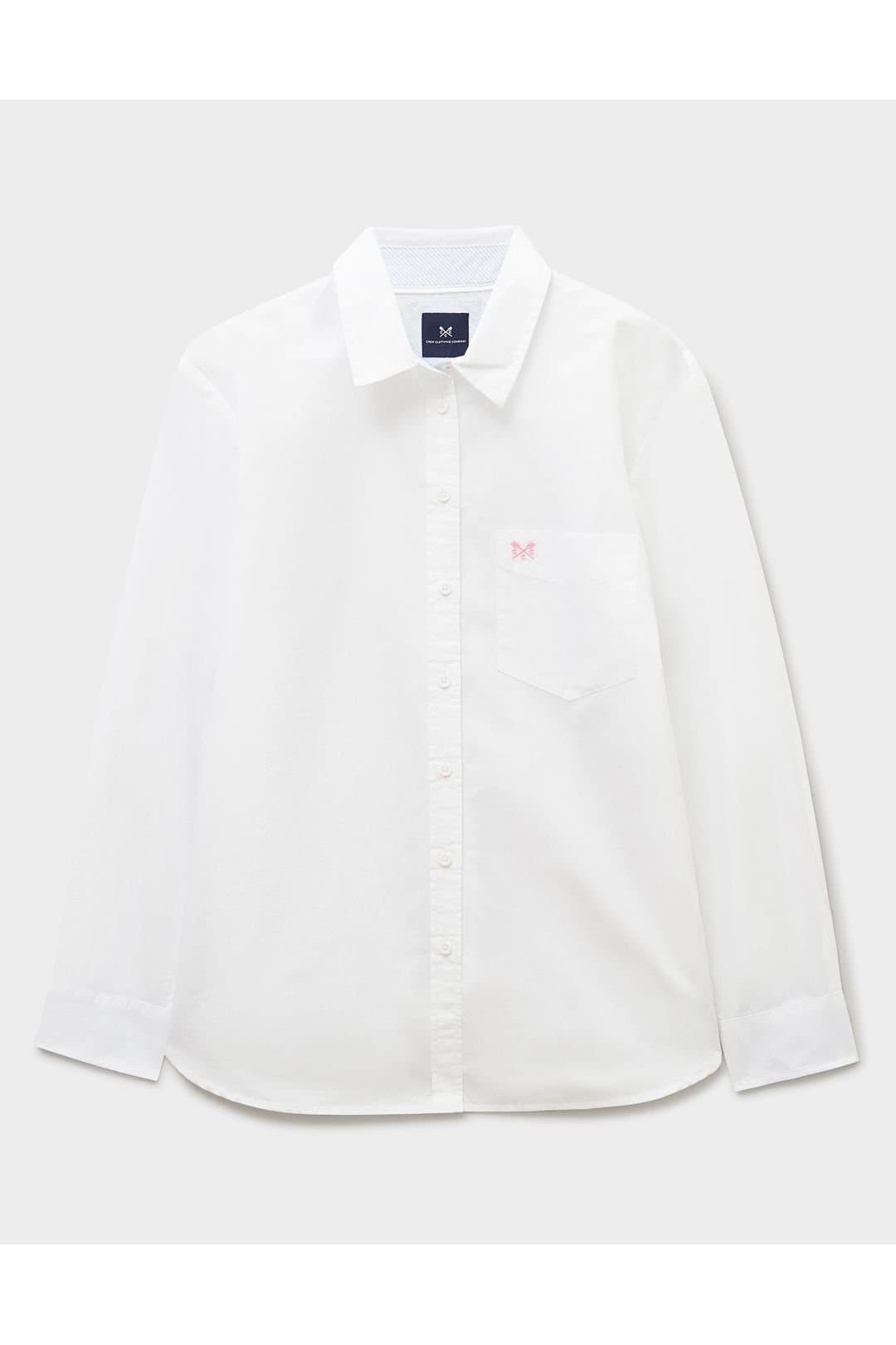 Crew Clothing Crew Clothing Women's Relaxed Fit Poplin Shirt White