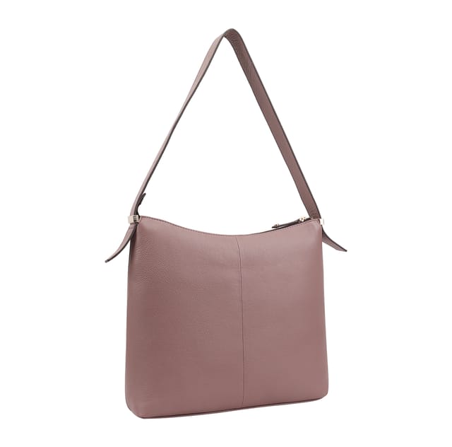 Paul Costelloe Paul Costelloe Women's Nazas Leather Shoulder Bag in Dusty Pink - 2