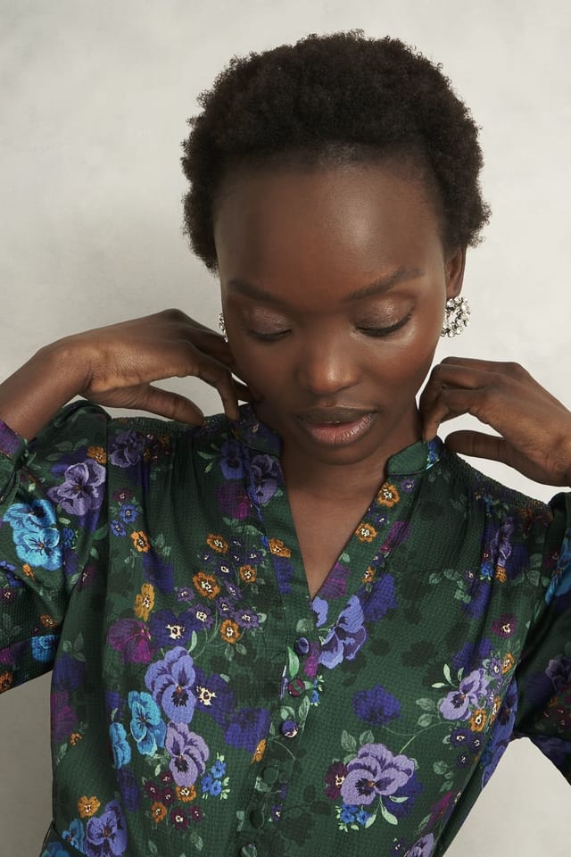 Hobbs London Hobbs London Women's FATIMA DRESS in Bottle Green - 3