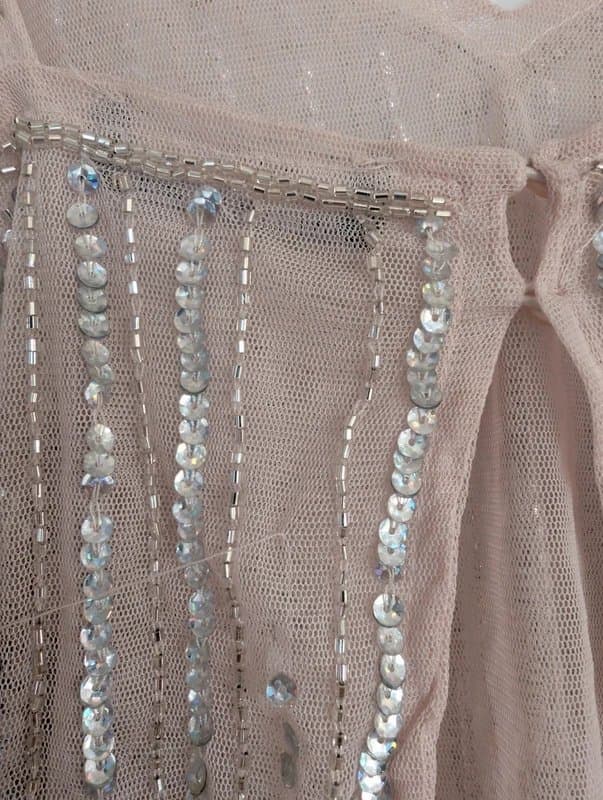 Bershka Berksha sequined embellished slip crop top pink/blush