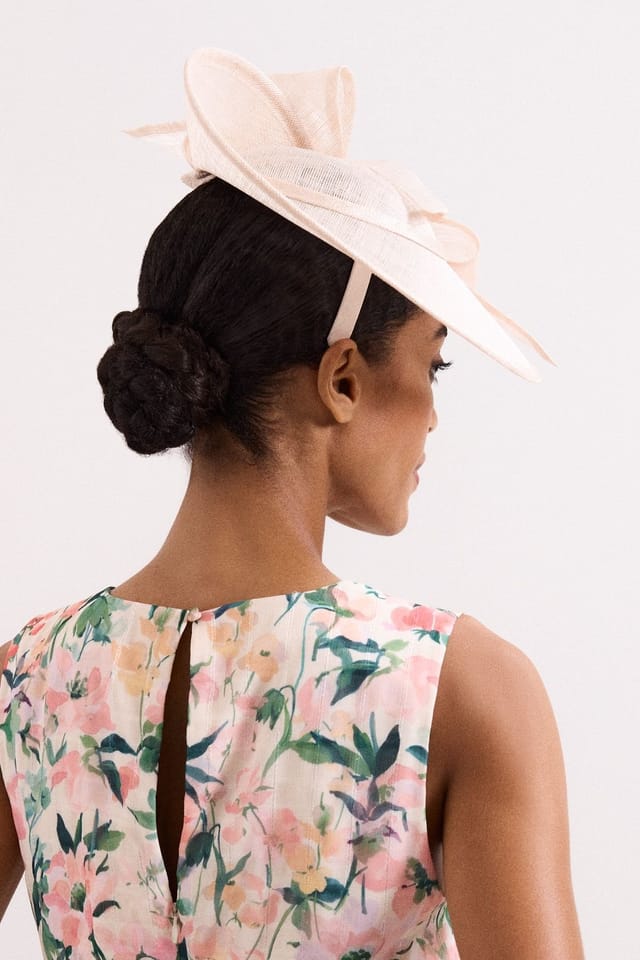 Phase Eight Phase Eight Women's Bow Disc Fascinator in Light Beige - 3