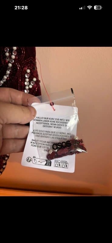 ASOS ASOS luxe dress sequin prom burgundy