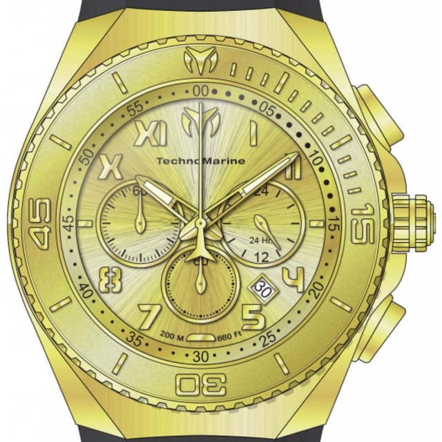 TechnoMarine TechnoMarine Men's TM-225005 Manta 48mm Quartz Watch in Gold - 2