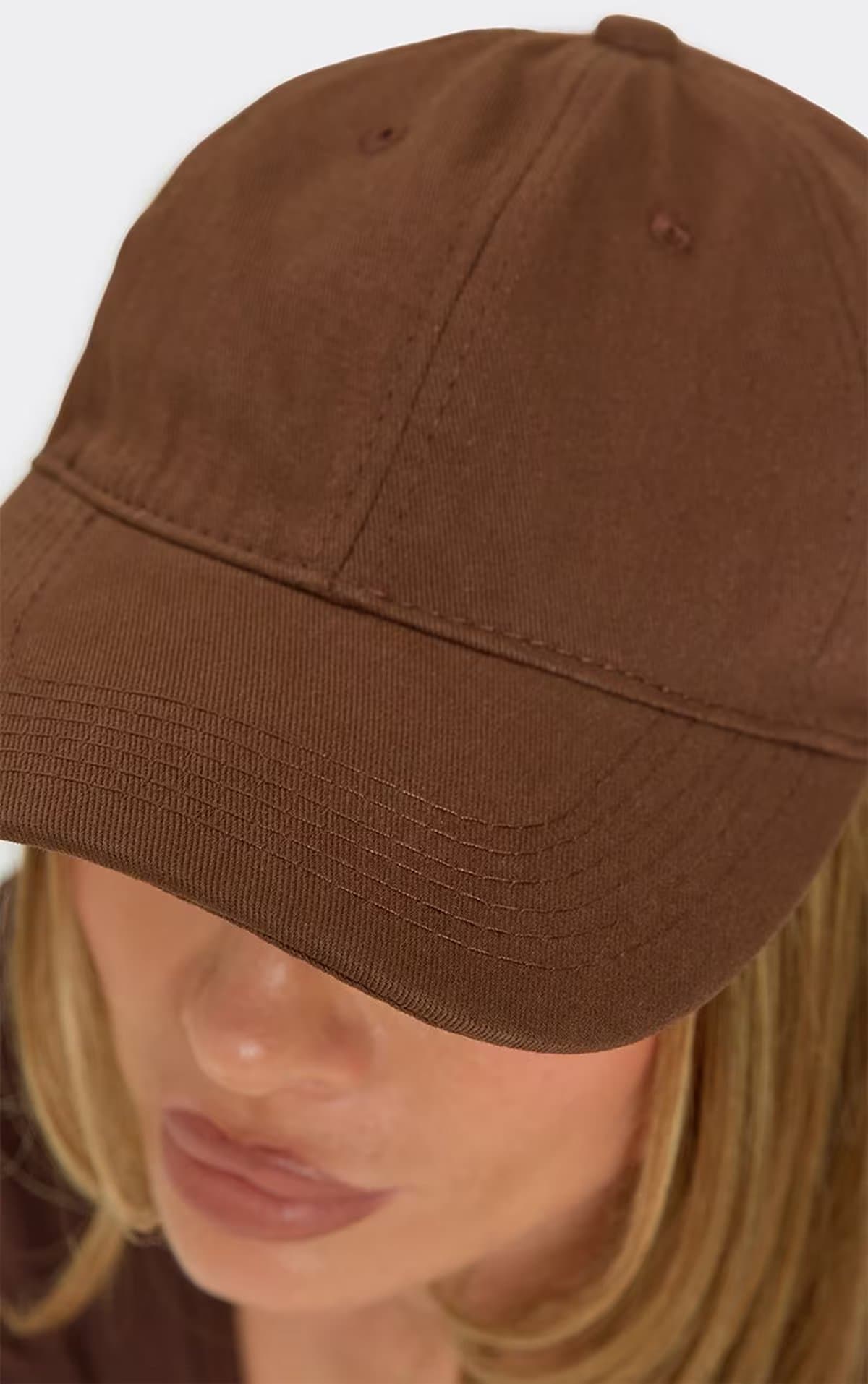 EGO Basic Baseball Cap In Brown, Women's Size UK 0