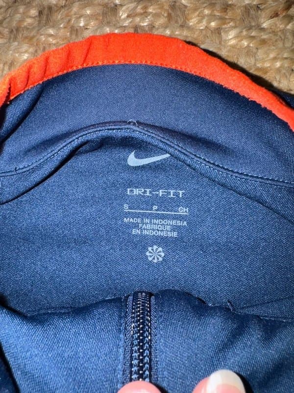 Nike Nike F.C. Navy Blue Half-Zip Dri-FIT Football Training Drill Top - Excellent Condition - Size Small