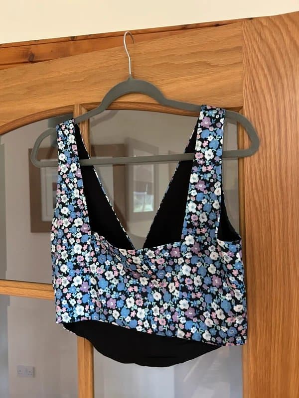 ASOS Floral crop corset top