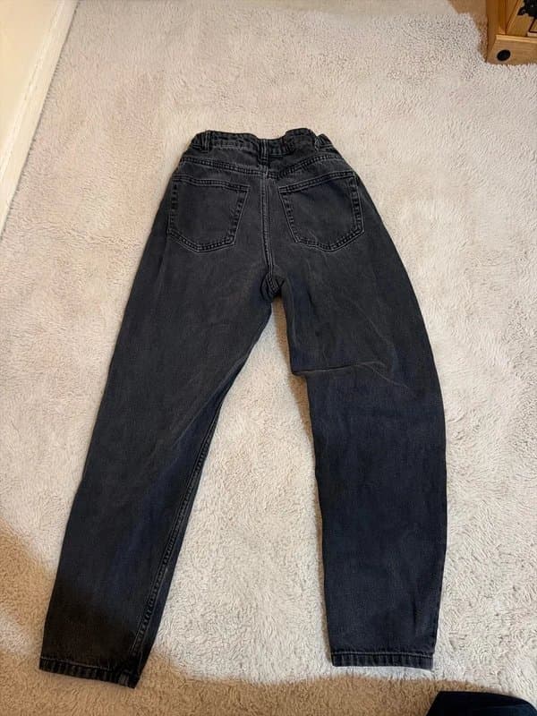 Bershka Bershka Acid Wash Grey Mom Jeans