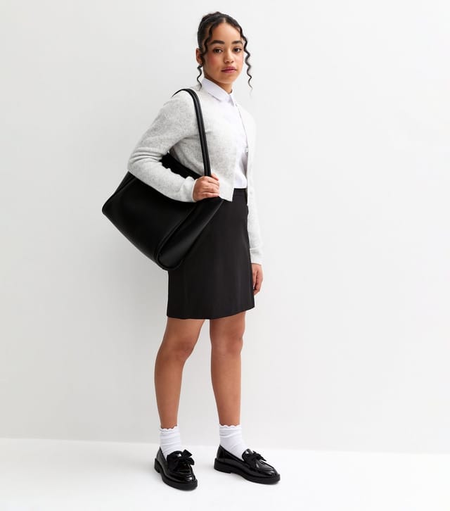 New Look Girls' Black Adjustable Waist School Skirt New Look - 3