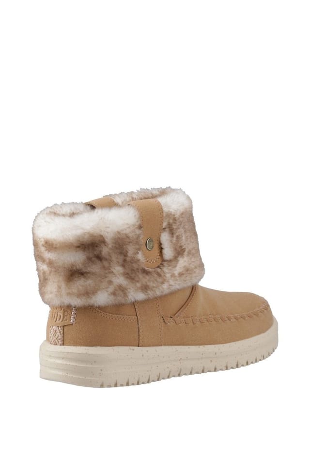 Hey Dude Hey Dude Women's Camden Cuff Classic Cozy Boot in Light Brown - 2