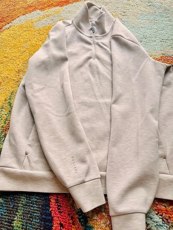 Castore Castore Quarter Zip Performance Sweatshirt Jumper Light Grey