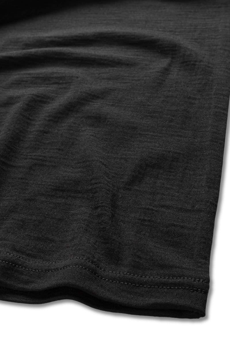 Panos Emporio Panos Emporio Men's Eco Merino Wool Long T-Shirt in Black - 4