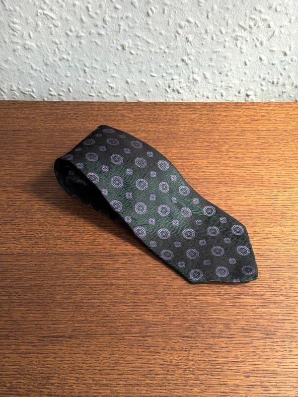 Fendi Vintage Fendi Disco Tile Silk Tie