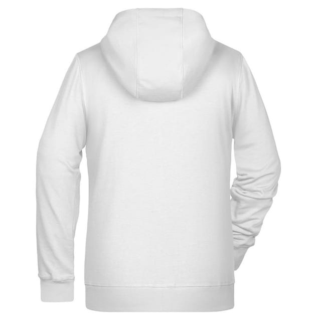 James and Nicholson James and Nicholson Women's Full Zip Hoodie in White - 2