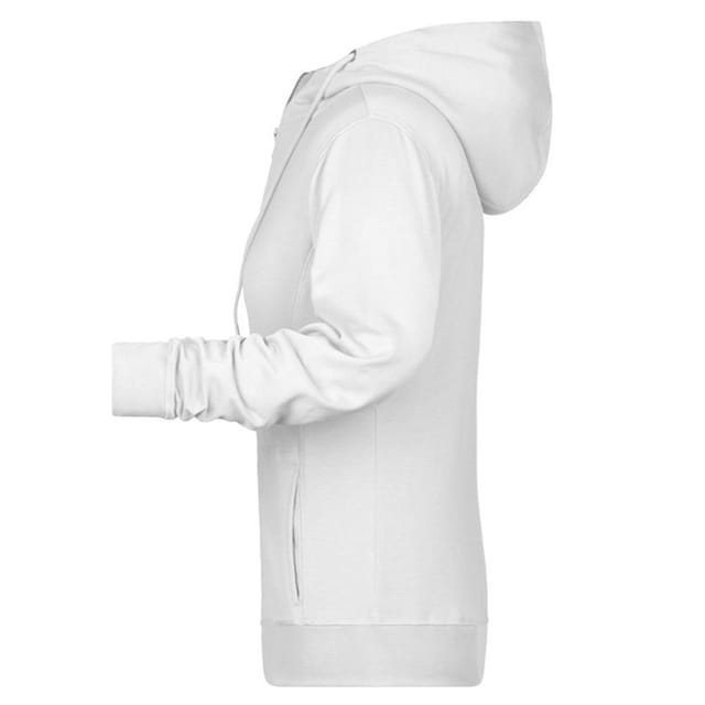 James and Nicholson James and Nicholson Women's Full Zip Hoodie in White - 3