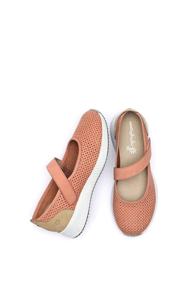 Moshulu Moshulu Women's 'Amara' Sports style ballerina trainer in Pale Orange - 2