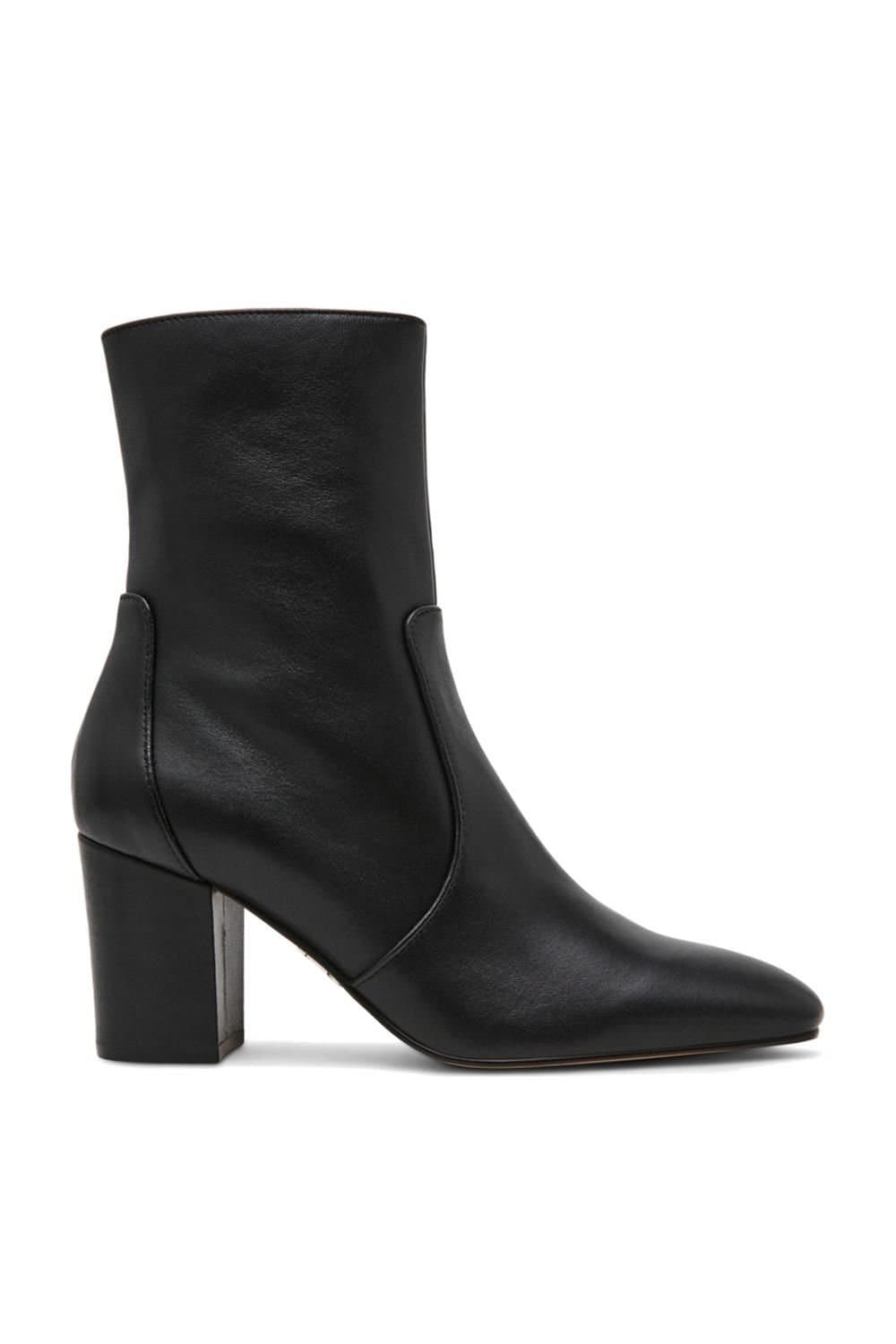Steve Madden STEVE MADDEN Women's 'Crossbar Anle Boot Black' Leather Boots in Black