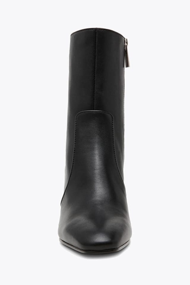 Steve Madden STEVE MADDEN Women's 'Crossbar Anle Boot Black' Leather Boots in Black - 3