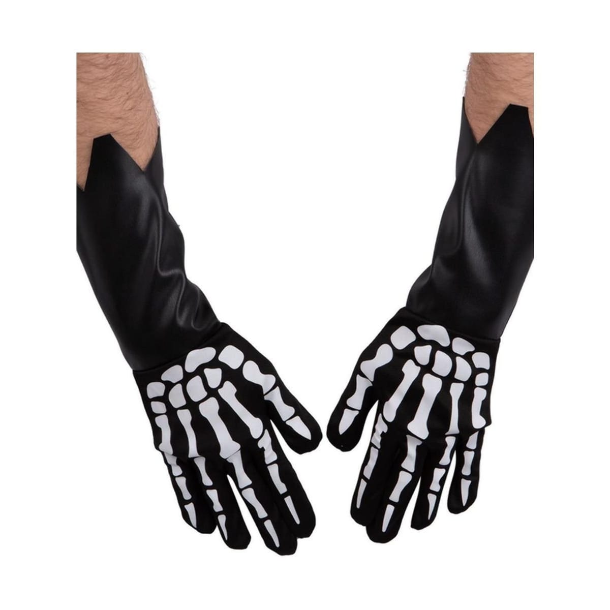 Smiffys Smiffys Men's Skeleton Gauntlet Glove in Black - 1