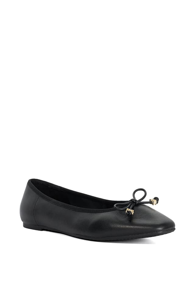 Dune London Dune London Women's 'Hennie' Leather Ballet Pumps in Black - 2