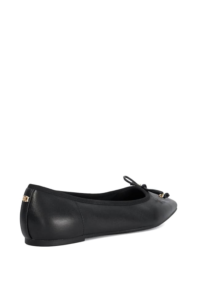 Dune London Dune London Women's 'Hennie' Leather Ballet Pumps in Black - 3