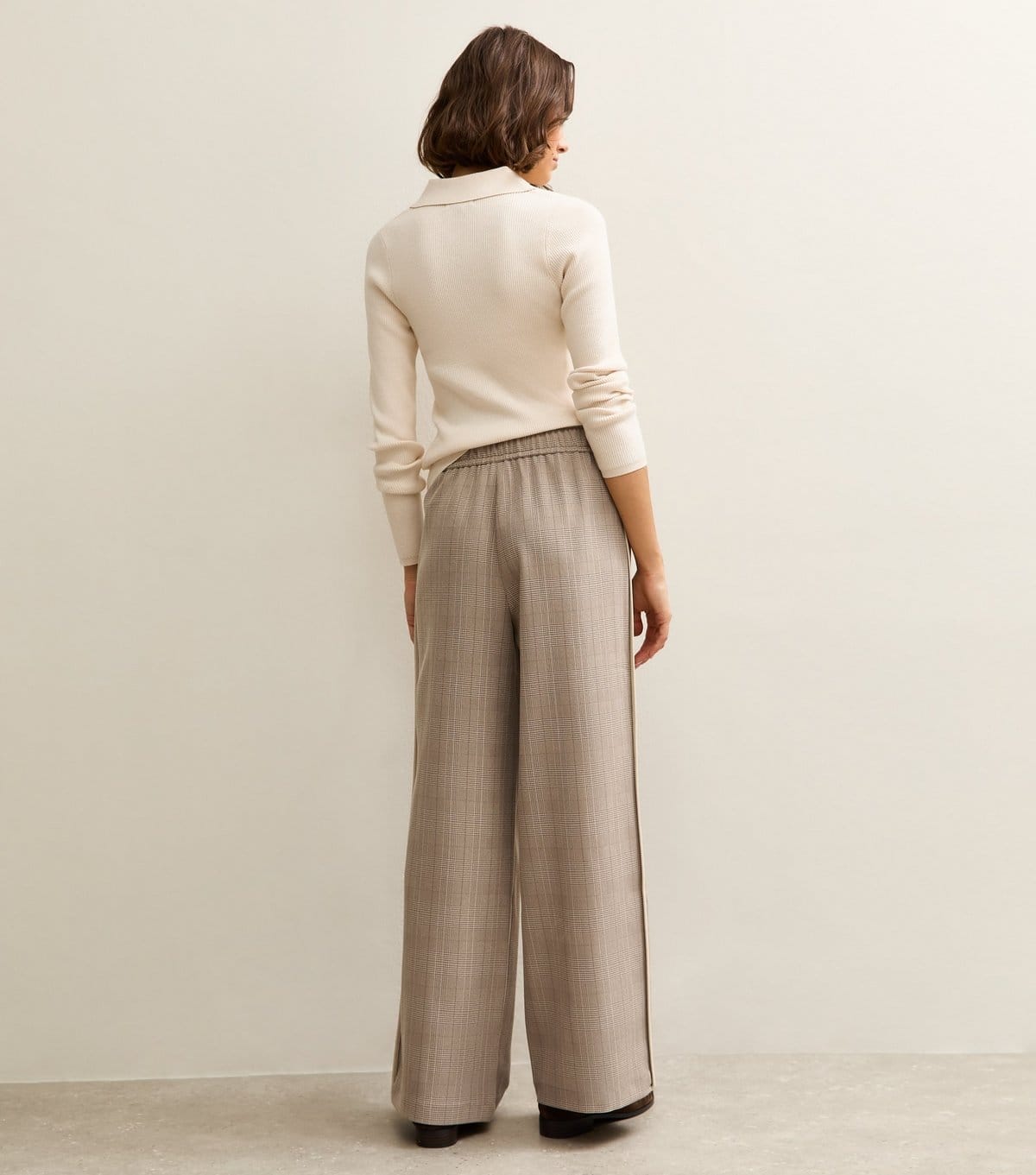 New Look Women's Light Brown Side Stripe Wide Leg Trouser New Look - 4