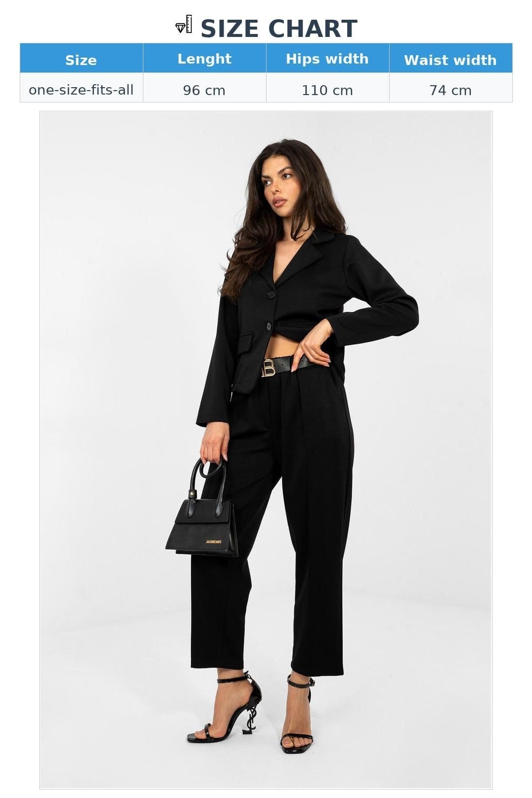 Love Lace Love Lace Women's Viscose Elastane Tapered Sweatpants with Belt in Black - 4