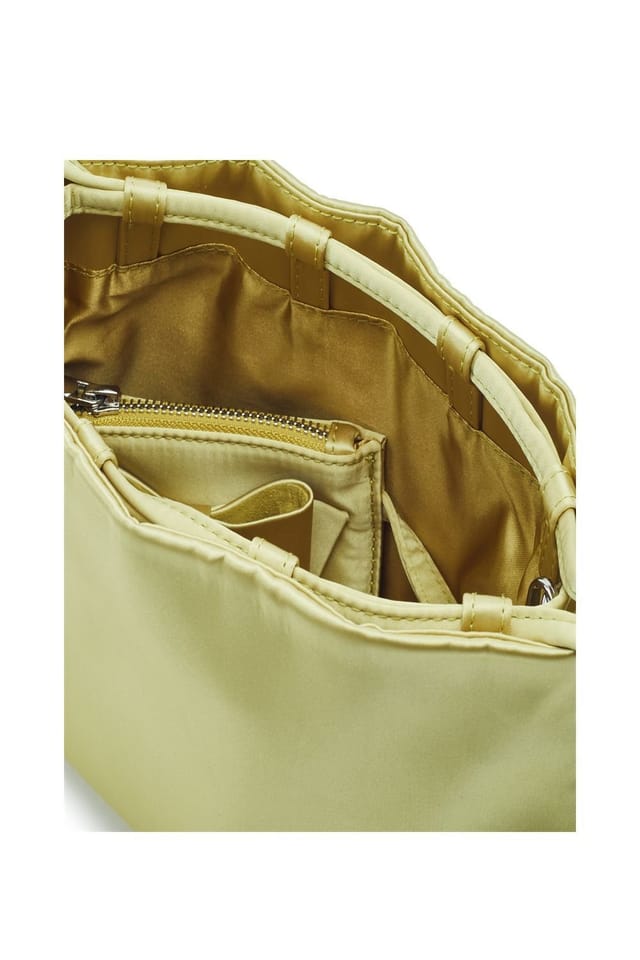 Moda In Pelle Moda In Pelle Women's 'Lotty Bag' Satin Shoulder Bag in Lime - 3