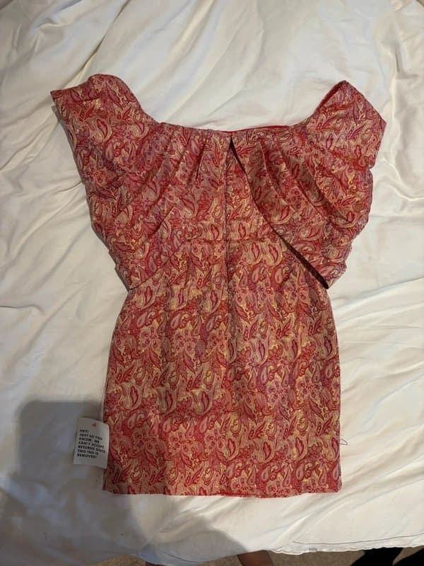 ASOS ASOS Luxe gold and red dress
