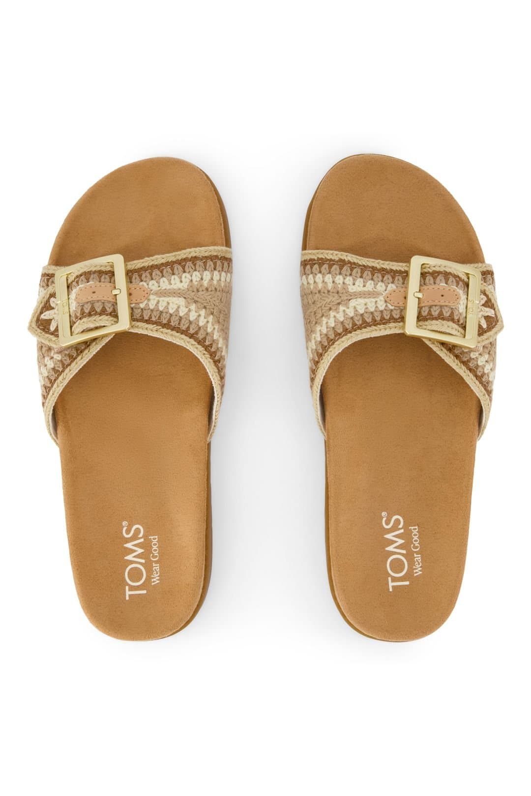 TOMS Toms Women's Marin Slides Sandal Dark Beige